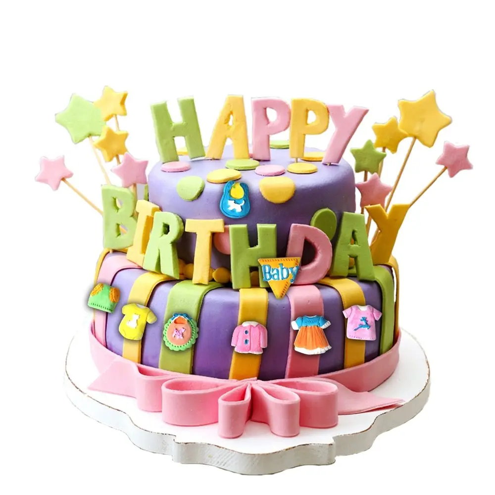 

DIY Cake Baby Clothes Handmade Mold Chocolate Fondant Decorating Tool Silicone Baking Sugarcraft Gumpaste Molds