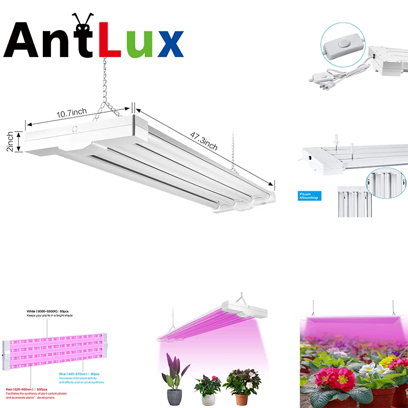 

Growing Lamp LED Light Full Integrated Spectrum LED Grow Lights 80W 4" for Indoor Plants Seedling Veg Flowers Cultivation 4pack
