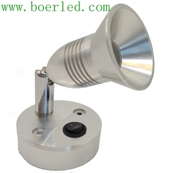 

FREE SHIPPING  2W 12V 24V BEDSIDE READING WALL LIGHT WITH SWITCH