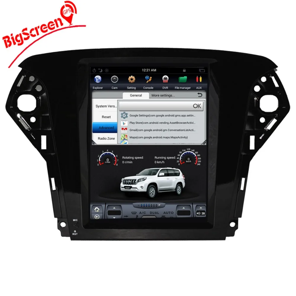 10 4 &quotчистый Android Tesla стиль автомобильный dvd плеер GPS Navi для Ford Mondeo 2007 2012 Авто Стерео