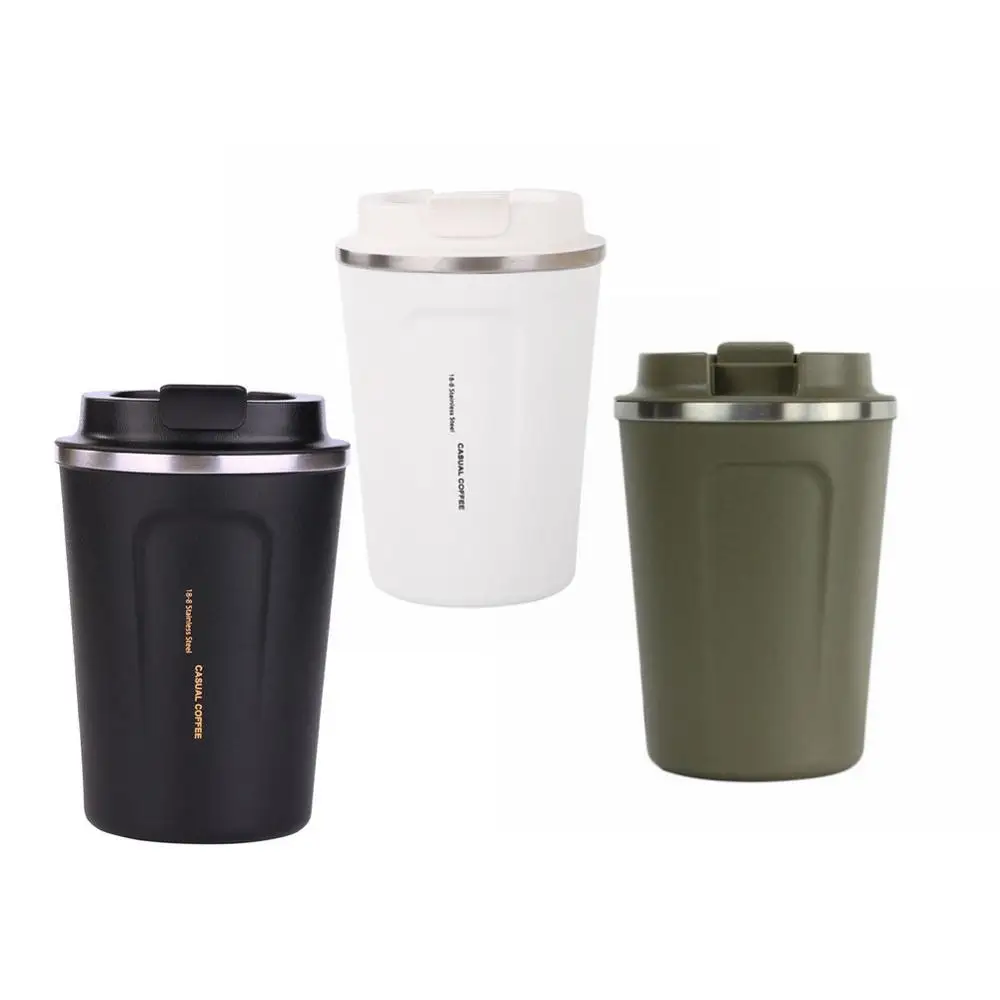 

Stainless steel Eco-friendly Travel Portable Mug Coffee milk Thermos cup Business style Creative Gifts mug Vaccum Flasks