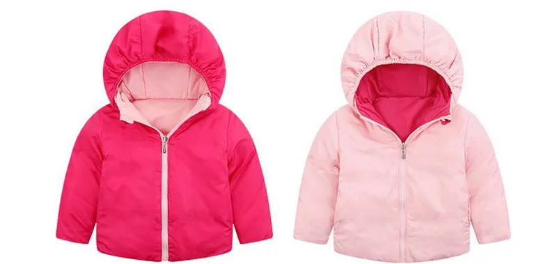 CROAL CHERIE  90-140cm  Double-sided Children's Boys Outerwear Jacket Winter Kids Down Jacket For Girls Tracksuit Windbreaker  (9)