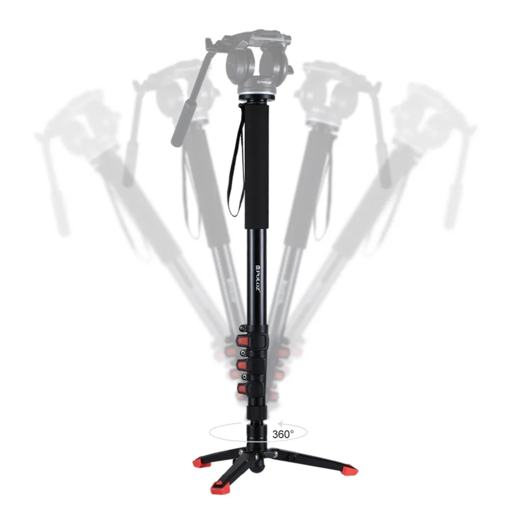 

Photography Tripod Camera Removable Four-Section Telescoping Self-Standing Monopod Support Base Bracket Tripod Sets