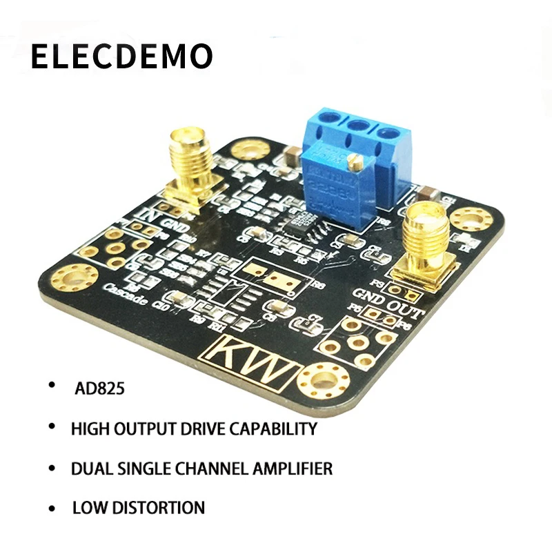 AD825 Dual Single Channel Amplifier Low Distortion 5 V to 15 V Dual Supply High Output 2