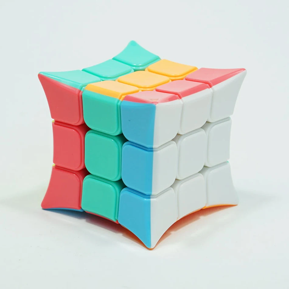 YJ Jinjiao 3x3 угловой кубик без наклеек Yongjun 3*3*3 кубик головоломка для начинающих Профессиональный Магический кубик игрушки для детей