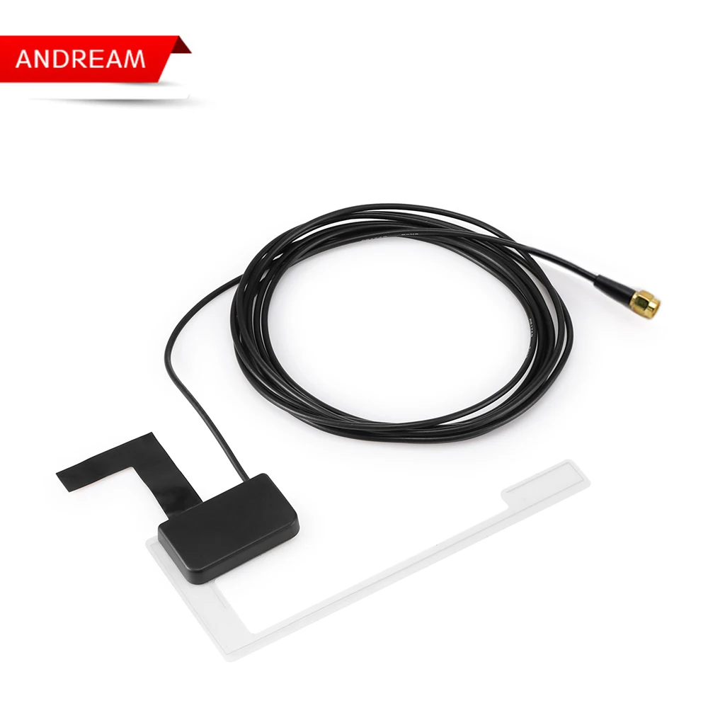 Universal Window Glass Mount DAB Digital Car Radio Aerial Antenna Cable SMB Not Included DAB