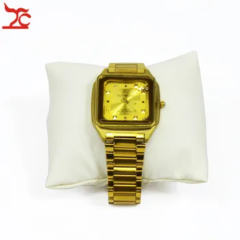 

Fine Soft PU Jewelry Display Holder Bracelet Bangle Pillow Leather Watch Bead Chain Display Organizer Pillow Cushion Stand Box