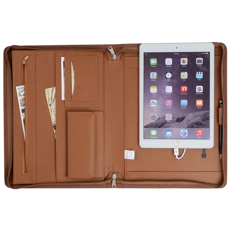 Compare Prices On Office Supplies Portfolio Online Ping Manager Folder 6000mah Portfolio Pu Leather Padfolio Doent Covers Office Supply Business Accessories Accept Customized