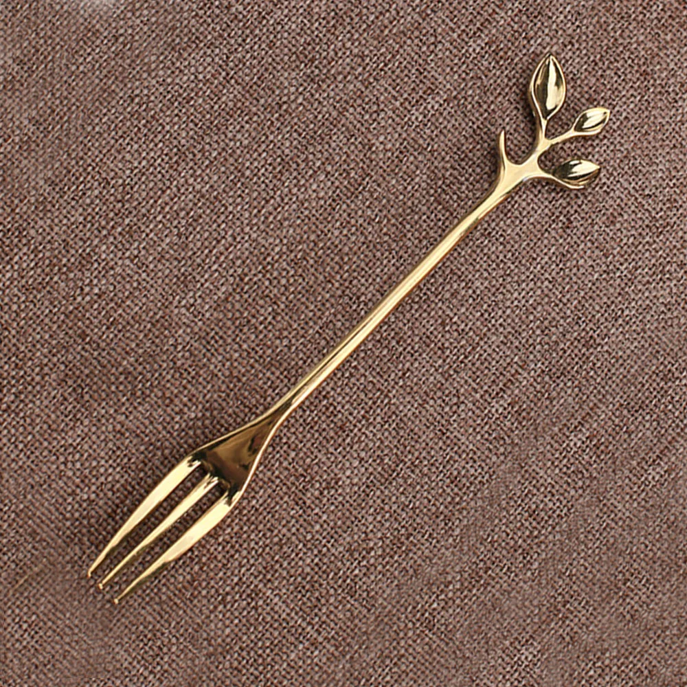 Hot 1Pc Tableware Fork and Spoon Tea Coffee Spoons Steak Fork Dessert