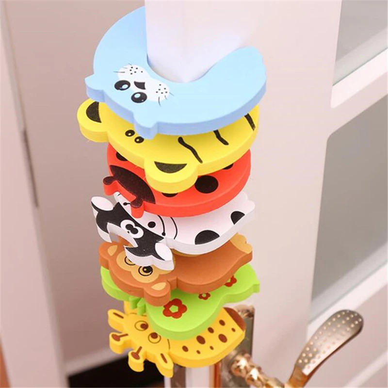 

8Pcs/Lot Protection Baby Safety Cute Animal Security Card Door Child Kids Protection From Children Home Furniture Seguridad