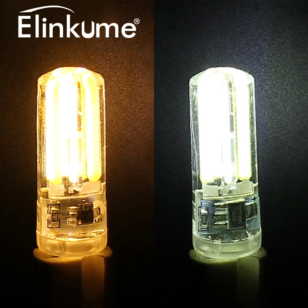 Elinkume G9 светодиодные лампы 5 Вт лампочки с регулируемой яркостью 4 шт. нить AC220V