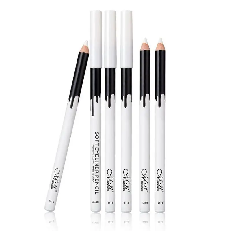 

White Eyeliner Pencil Makeup Smooth Easy to Wear Eyes Brighten Eye Liner Pen Waterproof Make Up White Eyes Liner Pencil Cosmetic