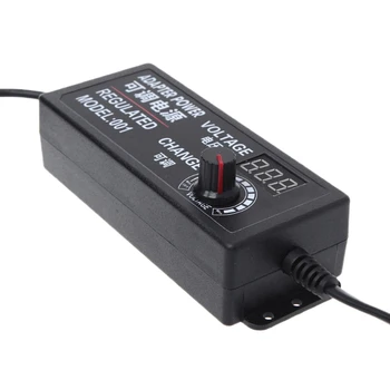 

9-24V 72W Adjustable AC/DC Regulated Switch Power Supply Adapter with Display