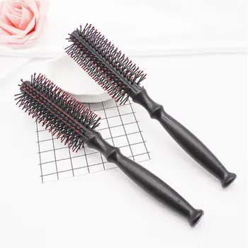 

Plastic Roll Round Curly Hair Comb Women Girls Cylinder Pear Flower Round Hairdressing Massager Brush Beauty Salon Styling Tool