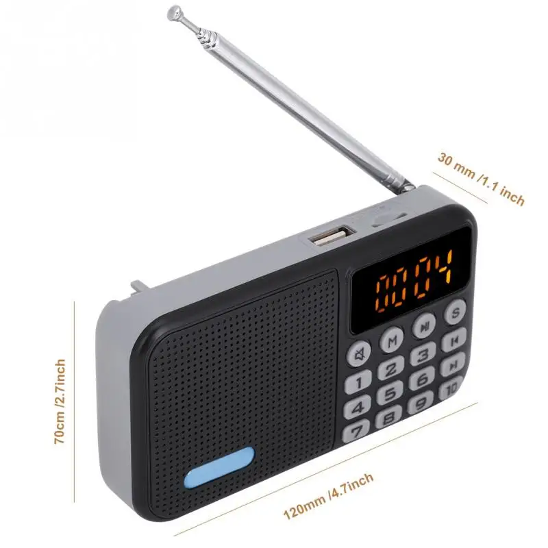 DAB цифровое радио FM Bluetooth приемник переносной карманный стерео TF 32G с
