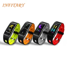 Умный браслет с цветным экраном, кровяное давление, водонепроницаемый фитнес-трекер, пульсометр, умный Браслет для Android IOS