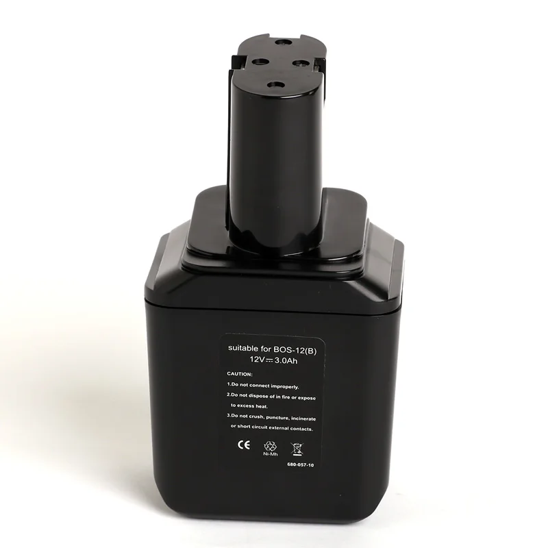 Для BOSCH 12 В 1.3Ah аккумулятор для электроинструмента Ni cd, 2607335021,2607335014, 2607335180,2607335158, b-8220, bpt1004, bh1204, bh-1204, GSR12VE