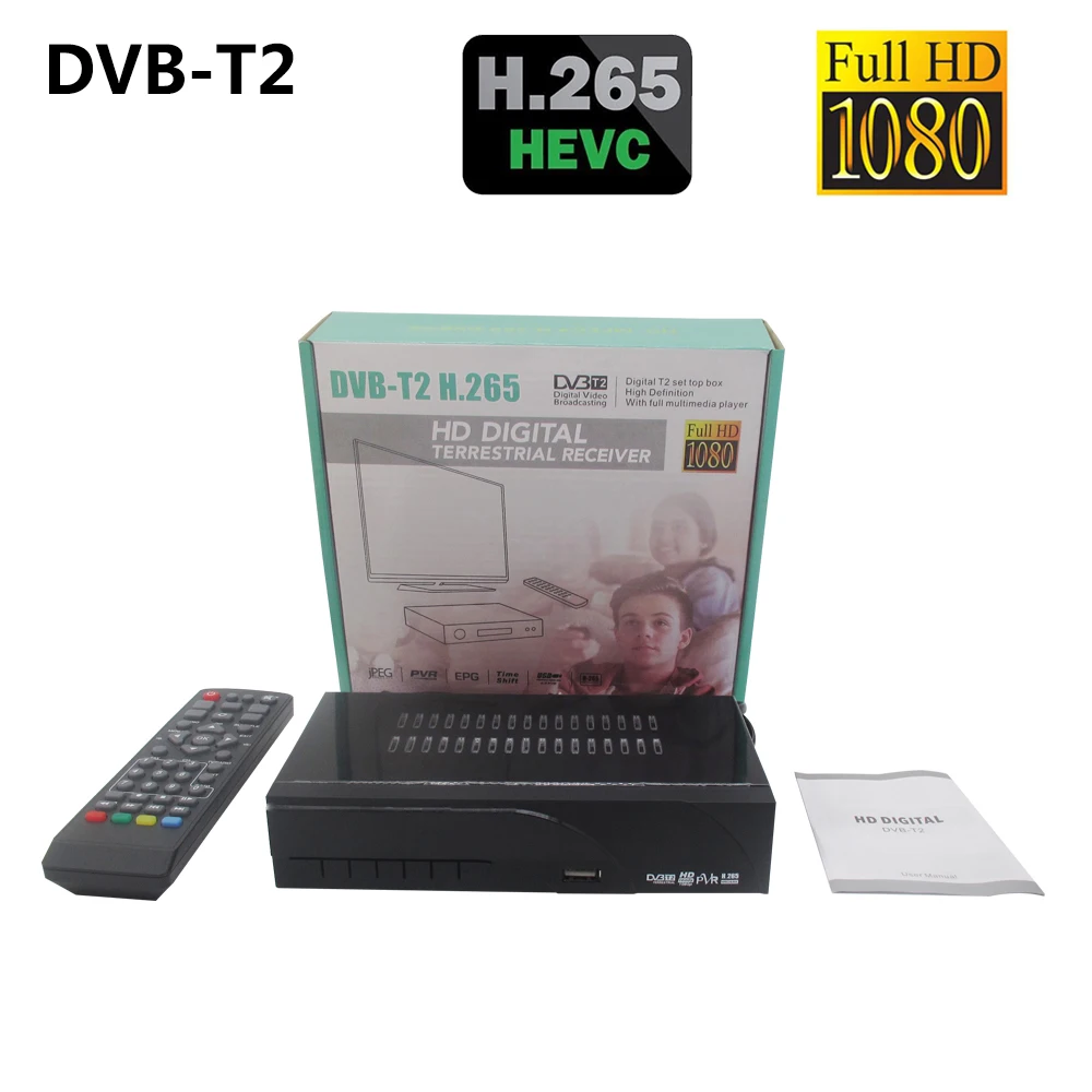 

DVB-T2 DVB-T H.265 Terrestrial TV Receiver with Scart HD Digital TV Tuner Receptor H.264 MPEG4 Set Top Box Satellite Receiver