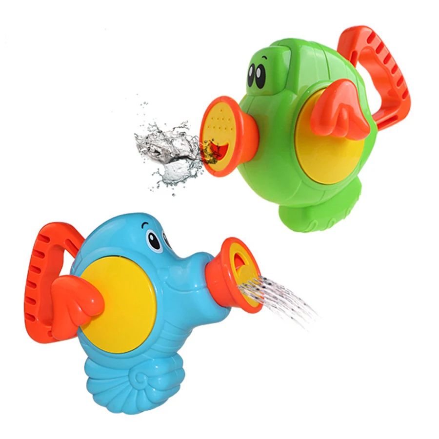 Hippocampus Fish Baby Bathing Shower Toys For Bath Sprinkler Pumping Design Funny Children Bathtub Bathroom | Игрушки и хобби