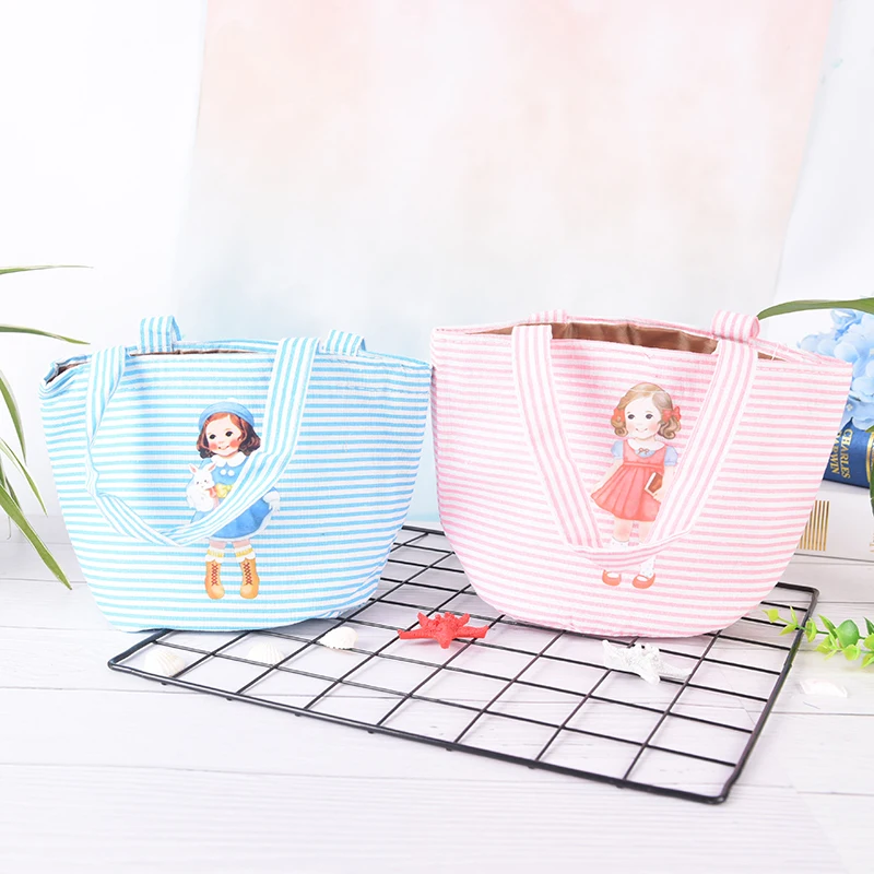 1pc Lunch Bag Printing Girl Tote Cooler Bento Pouch Food Picnic Storage Case Saco Thermal Insulated | Багаж и сумки