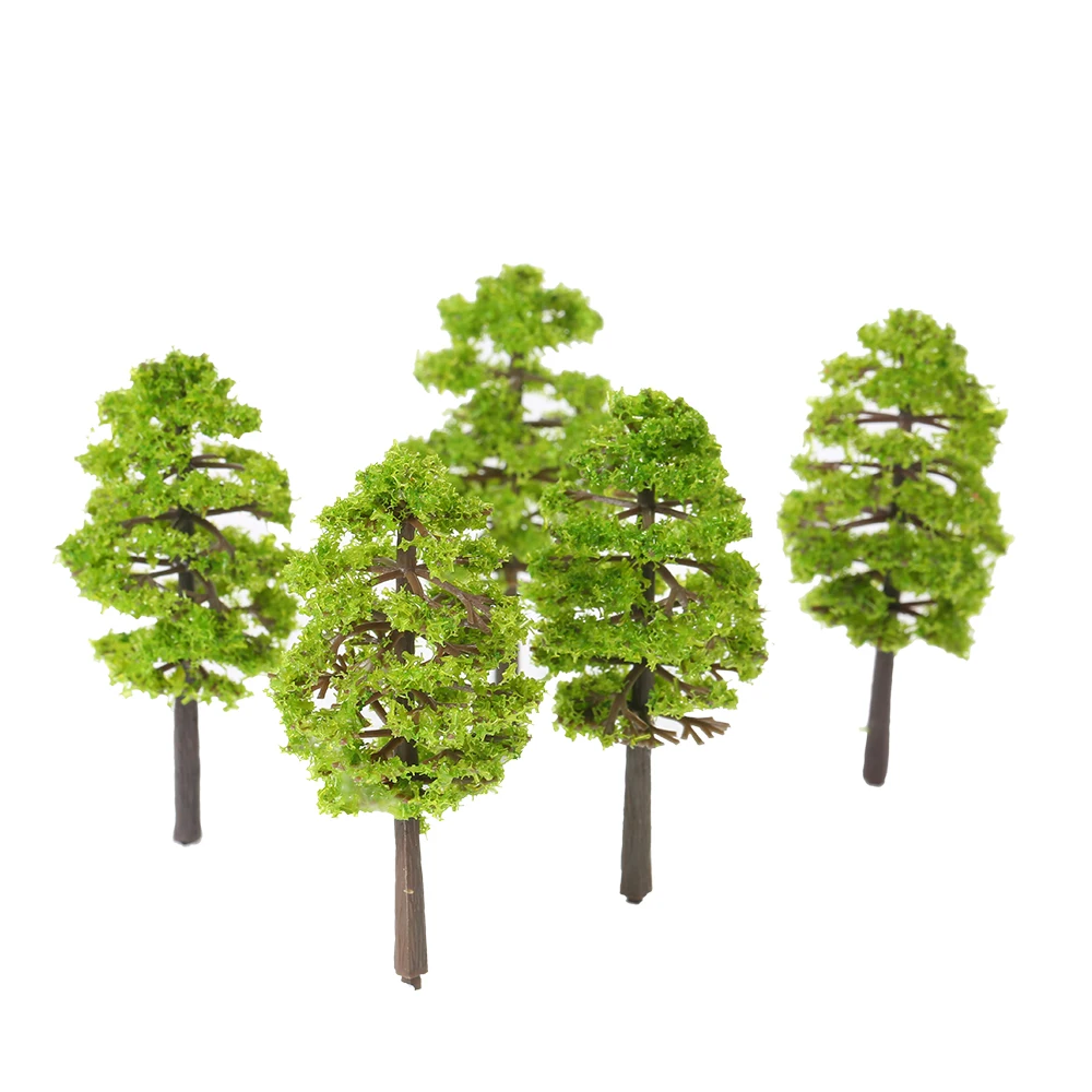 20Pcs Plastic Model Trees Train Railroad Scenery 1/150 Scale ...