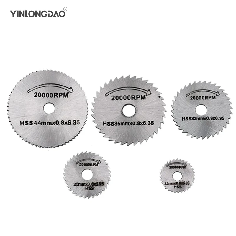 

7pcs A Set Metal HSS Circular Saw Blade High Speed Steel Woodworking Cutting Discs For Dremel Rotary Tool Durable Quality