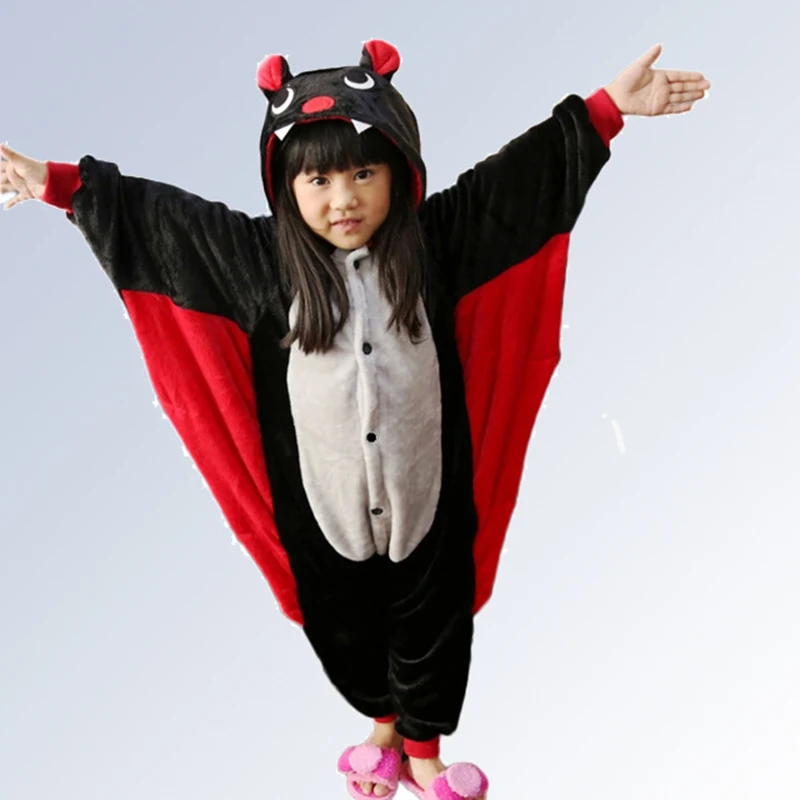 

Boys sleepwear Flannel christmas warm pajamas bat onesie kids pajamas for girls Baby children's sleepwear pyjamas children 4-12Y