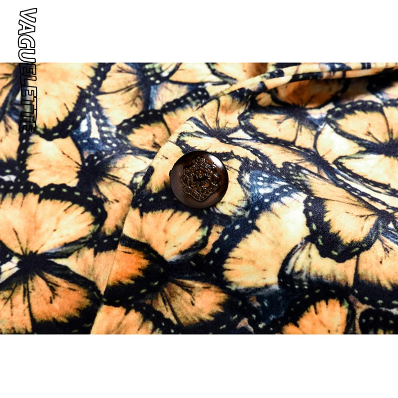 VAGUELETTE Butterfly Pattern Men's Fashion Blazer Elegant Yellow Stage Suit Jacket Luxury Wedding Jacket Blazer Hombre Slim Fit VAGUELETTE Butterfly Pattern Men's Fashion Blazer Elegant Yellow Stage Suit Jacket Luxury Wedding Jacket Blazer Hombre Slim Fit