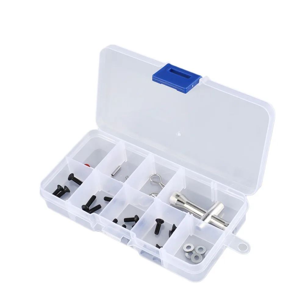 10 Compartiment Slots Cellules Bo/îte /À Outils Portable Pi/èces /Électroniques Vis Perles Anneau Bijoux Bo/îte De Rangement En Plastique Titulaire Titulaire