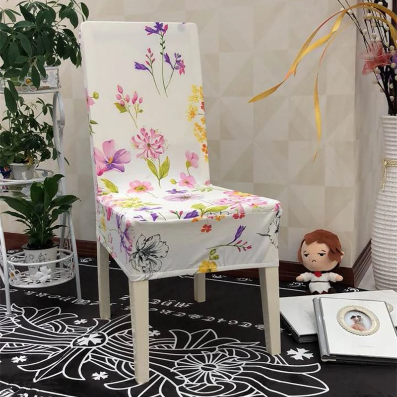 

Chair Cover Spandex Modern Stretch Elastic Hotel Wedding Banquet Dining Seat Cover Office Stool Cover Housse Chaise