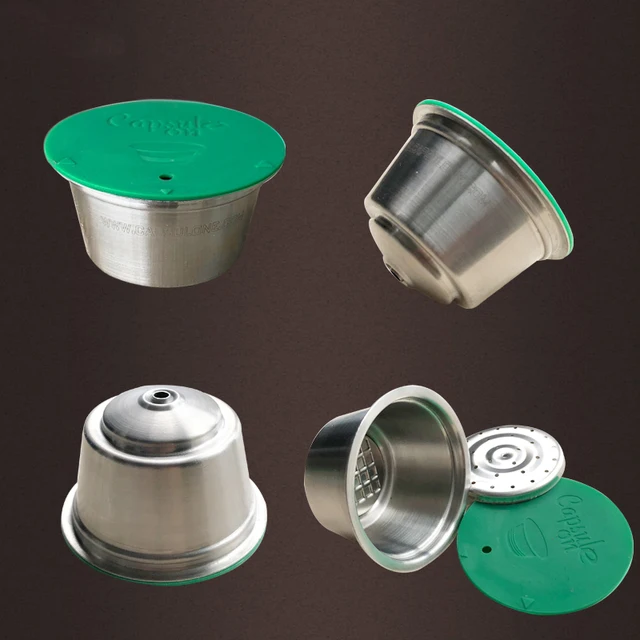 Cheap STAINLESS STEEL Metal Reusable 1pcs Dolce Gusto Capsule Silicone Cover Fit Dolce Gusto Coffee Machine Refillable Coffee Basket