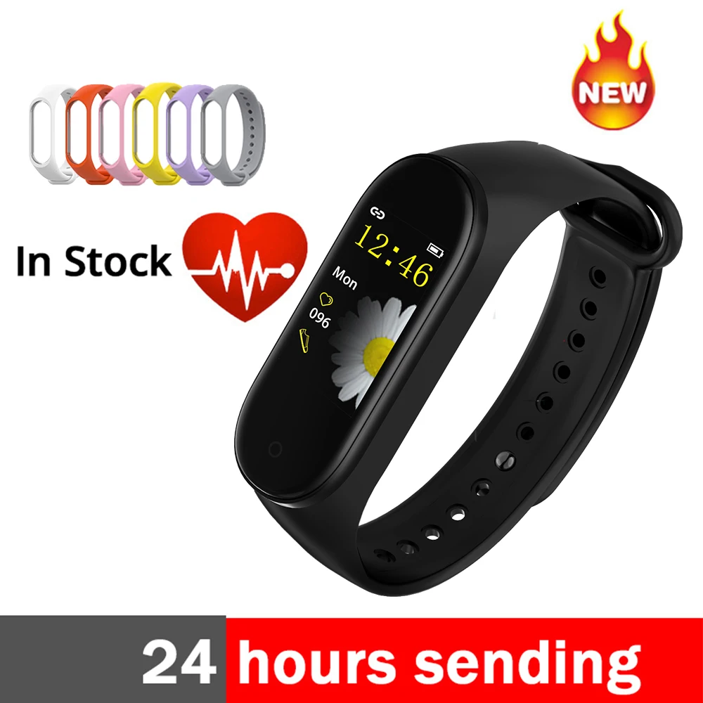 

LEMFO Fitness Bracelet Waterproof Men Women Band 4 Heart Rate Blood Pressure Monitor Pedometer Smart Bracelet 4 For Mi Band Andr