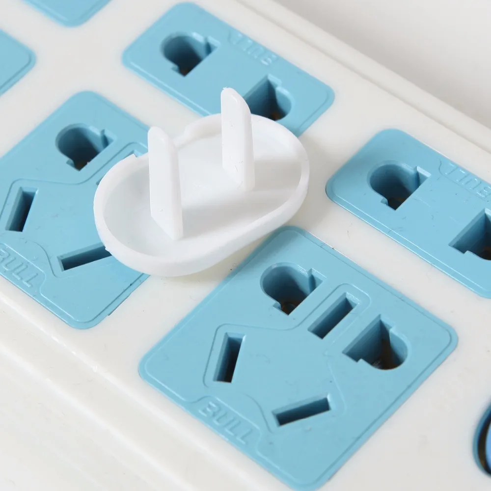 

10pcs New Russian EU European Euro Standard Child Electric Socket Outlet Plug Two Phase Safe Lock Cover for Baby Kids Safety