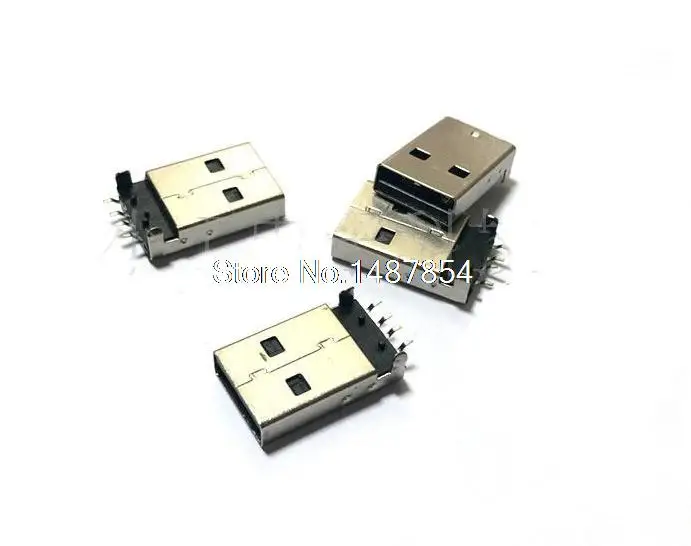 Штекерный разъем USB PCB 180 градусов SMT SMD штекерные разъемы|connector plug|connector usbconnector male |