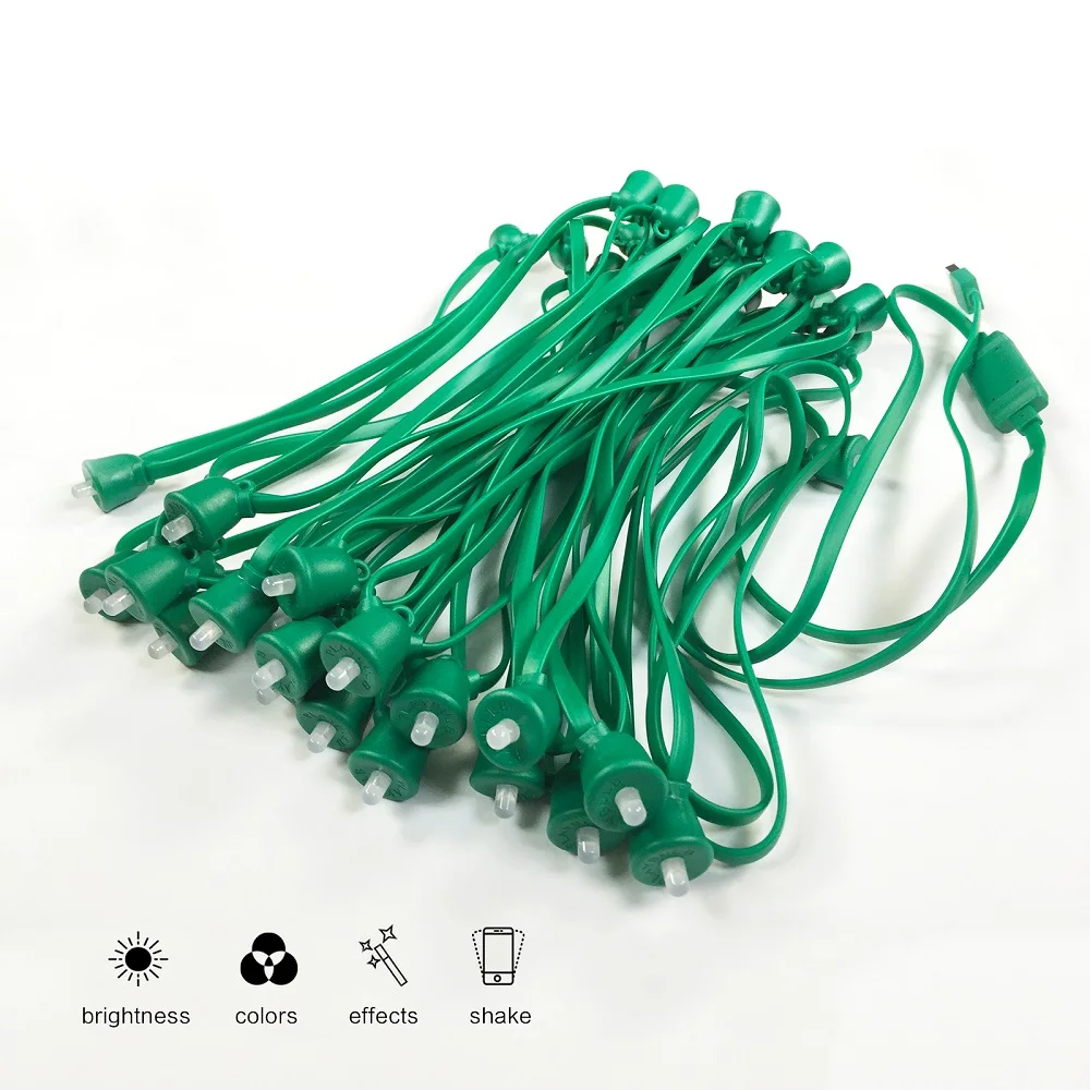 MIPOW PLAYBULB 10 м смарт строка светильник на открытом воздухе Рождественский