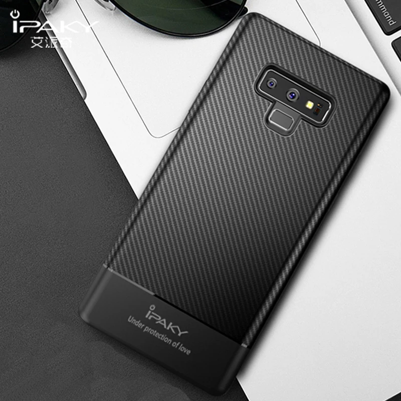 

For Samsung Note 9 Case iPaky Coque For Samsung Galaxy Note 9 Case Silicone Carbon Fiber TPU Cover For Samsung NOTE9 Cases 6.4