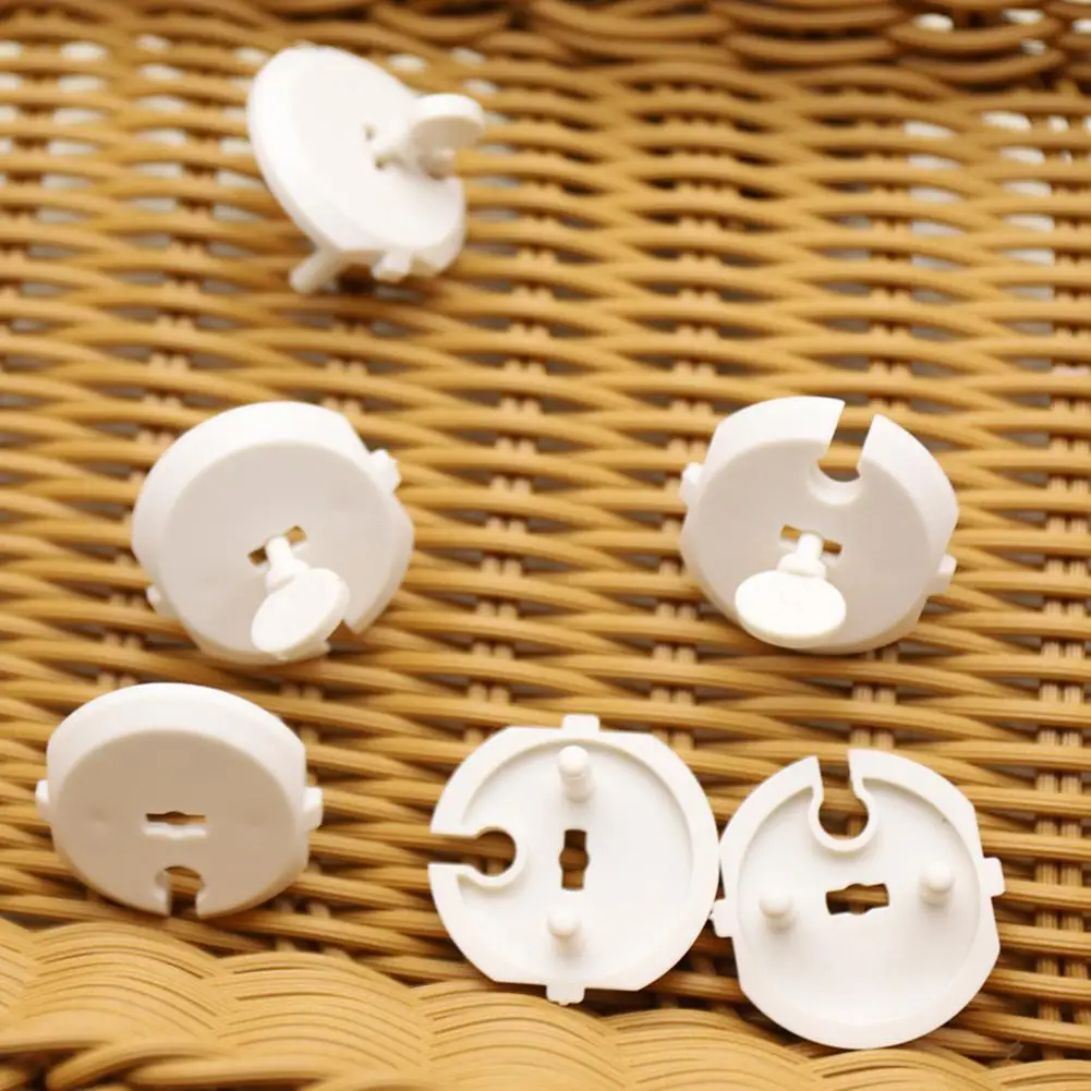 10Pcs Baby Safety French 2Pin Plug Socket Outlet Child Proof Protective Covers | Мать и ребенок