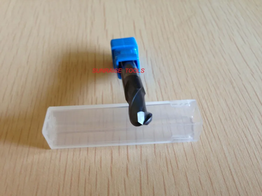 

R4xD8x8x15x60L 10pcs Carbide Ball nose  End Mill 2 flutes R4.0xD8mm HRC55 With Cating Carbide CNC tools cutter shipping free