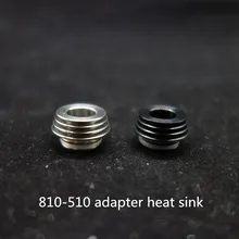1pc/2pc 810 to 510 heat sink adapter metal drip tip convertor for tfv8 tfv12 atomizer electronic cigarette ecig accessory