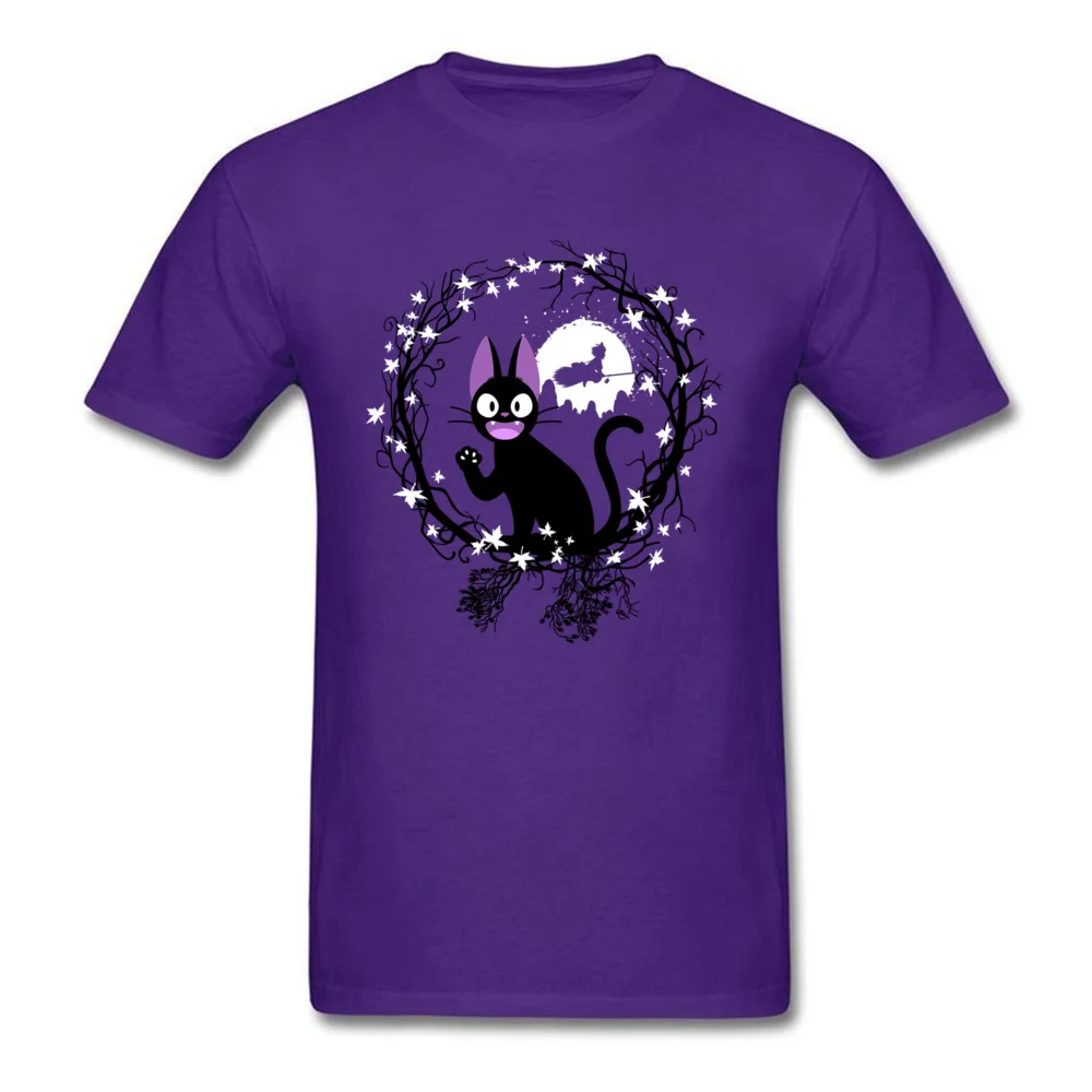cat circle 6275 Casual T Shirts for Men 100% Cotton Fabric Father Day Tops Shirt Printed Tee Shirts Short Sleeve Brand O-Neck cat circle 6275 purple