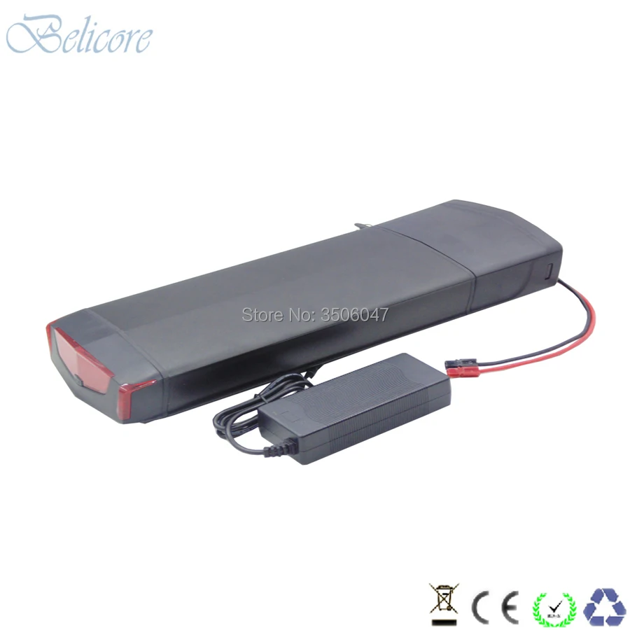 

52 volt high power electric bicycle battery 52v 11.6ah 12ah 12.8ah 13ah 14ah rear rack style electric bike lithium battery