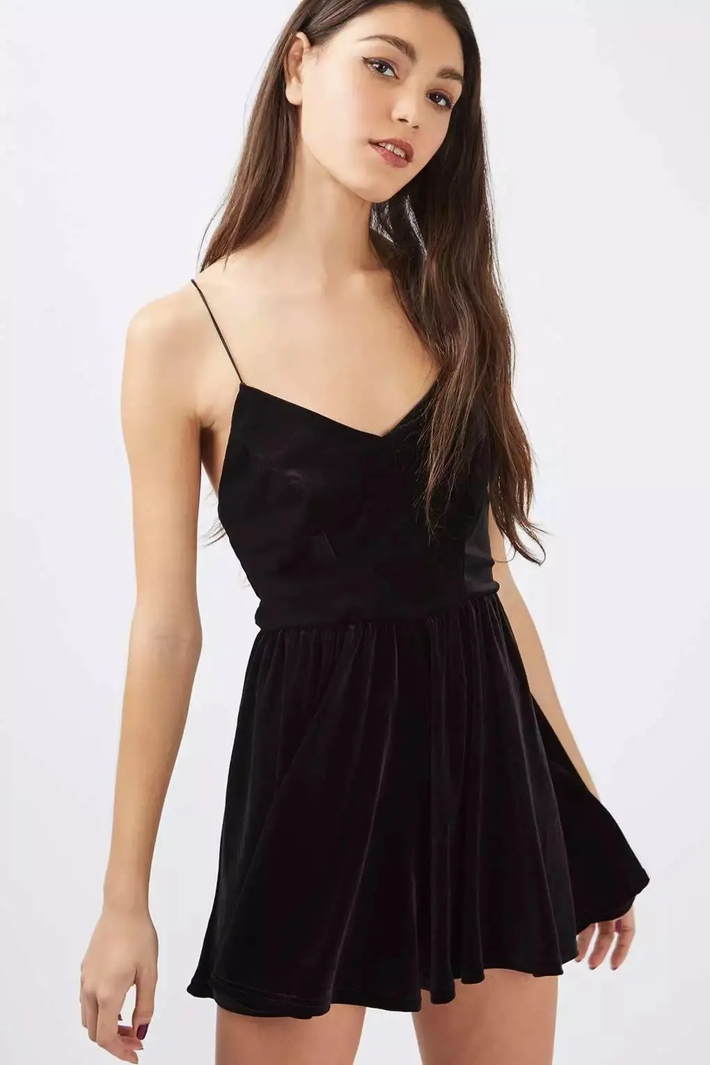 Sexy Casual Camis tri color Sling Velvet one piece Pants Dress 9082in