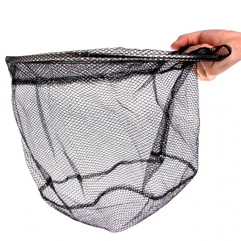 Filets de pêche pliants avec cadre en acier inoxydable, accessoires à mailles rondes AliExpress