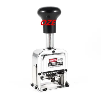 

1PCS Silver Tone 7 Number Automatic Numbering Machine