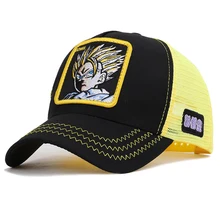 Бейсболка Dragon Ball Gohan для женщин и мужчин Snapback Hat Аниме сетка для мальчиков дышащий солнцезащитный летний спортивный открытый аксессуар