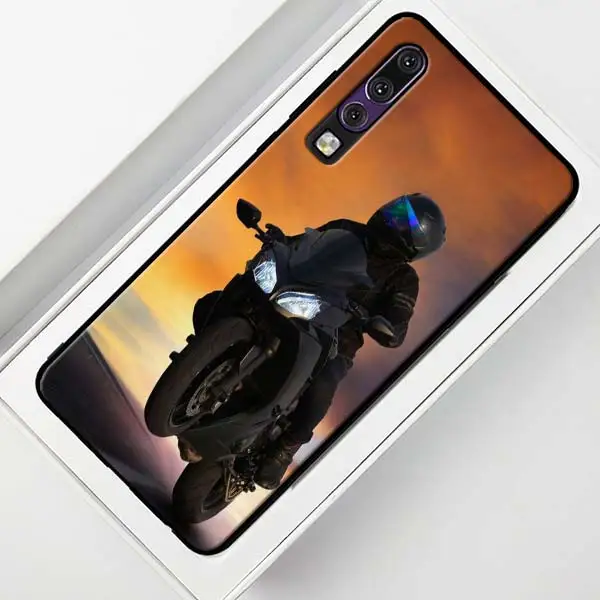 Moto Cross moto rcycle спортивный черный чехол для huawei P30 20 Pro P10 P20 P30 Lite mate 10 20 Lite P Smart Plus чехол - Цвет: 001