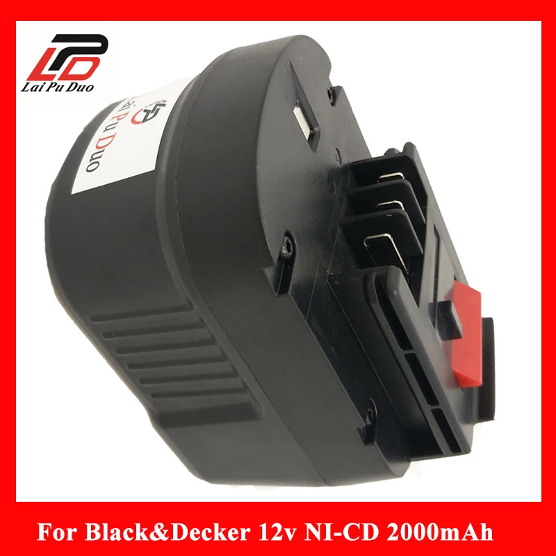 BLACK+DECKER Batterie d'outil 2000mAh pour Black & Decker BDBN1202 BDGL12K BDG1200K 