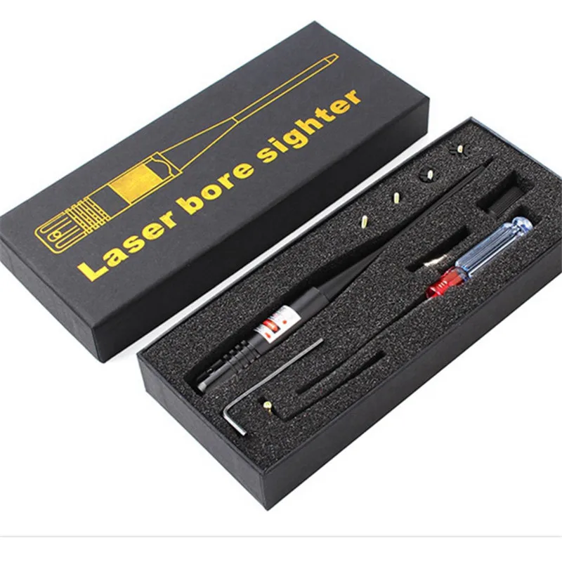 

Scope Calibrator Aiming Pointer kit Red Dot Laser Collimator for 0.22 to 0.50 Bore Sighter Sight Scopes Calibration