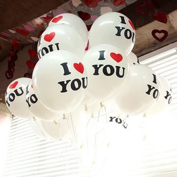 

10pcs/lot Romantic Heart Shaped Love 2.8g Latex balloons New Year Helium Balloons Wedding Party Valentines Day Inflatable Balls