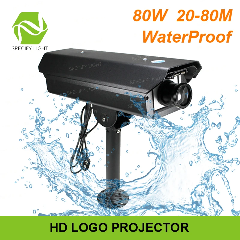 

Outdoor Waterproof 120W Ultra Bright Long Distance LED Image Logo Projector Street Square Building Exhibition Hall Shopping Mall
